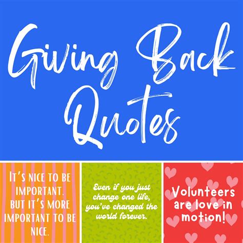 give back quote